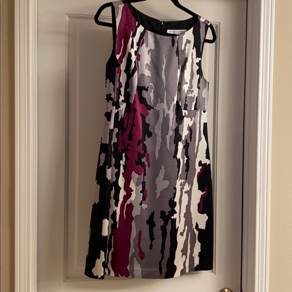 Silk print dress